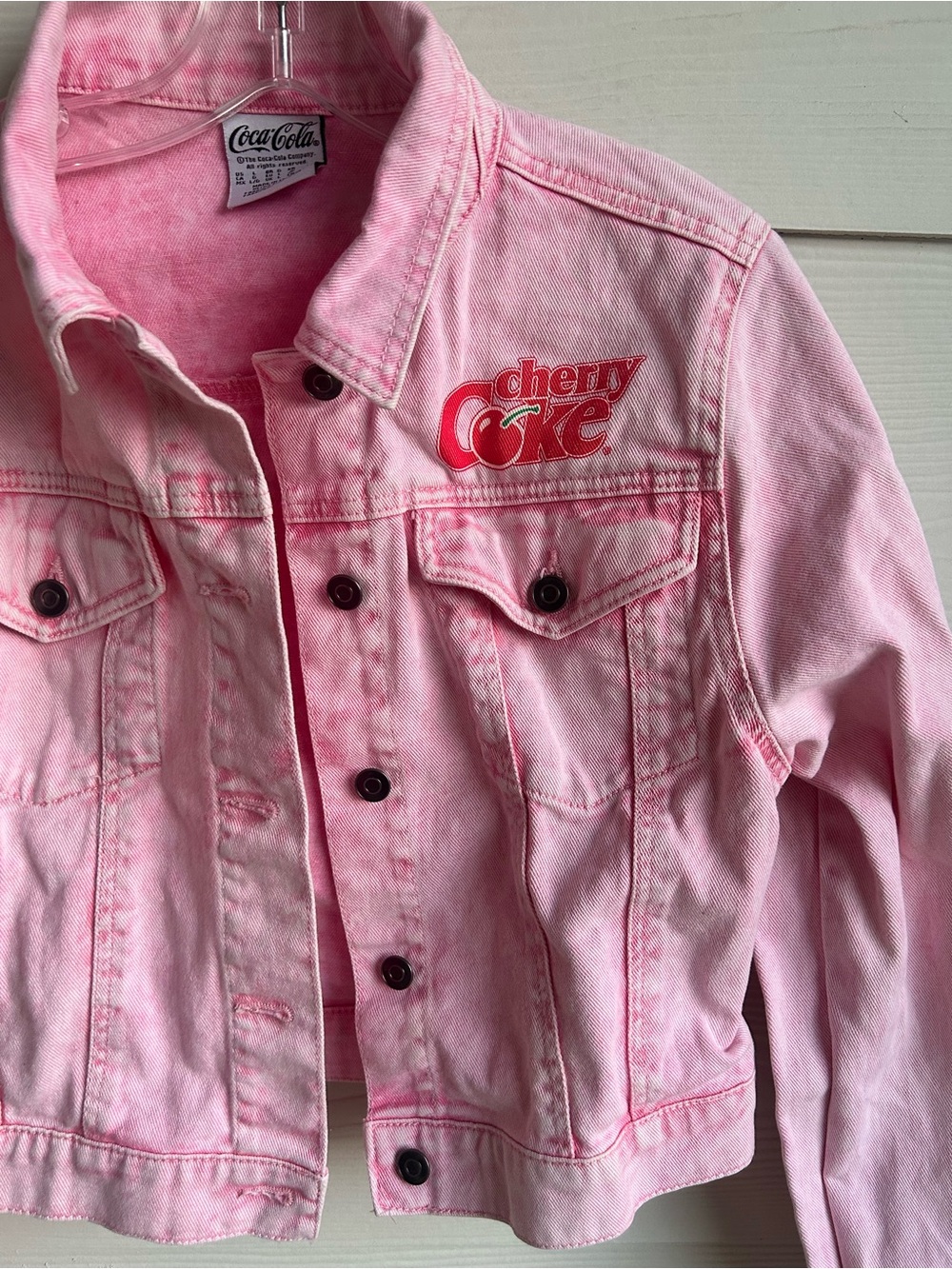 Coca Cola Pink Cherry Coke Denim Jacket for Kids